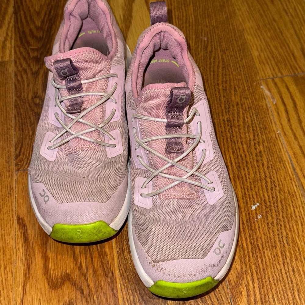Stylish Kids' Pink and Gray Sneakers